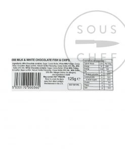 Chocolate Novelties Chocolate Fish & Chips 125g Ingredients