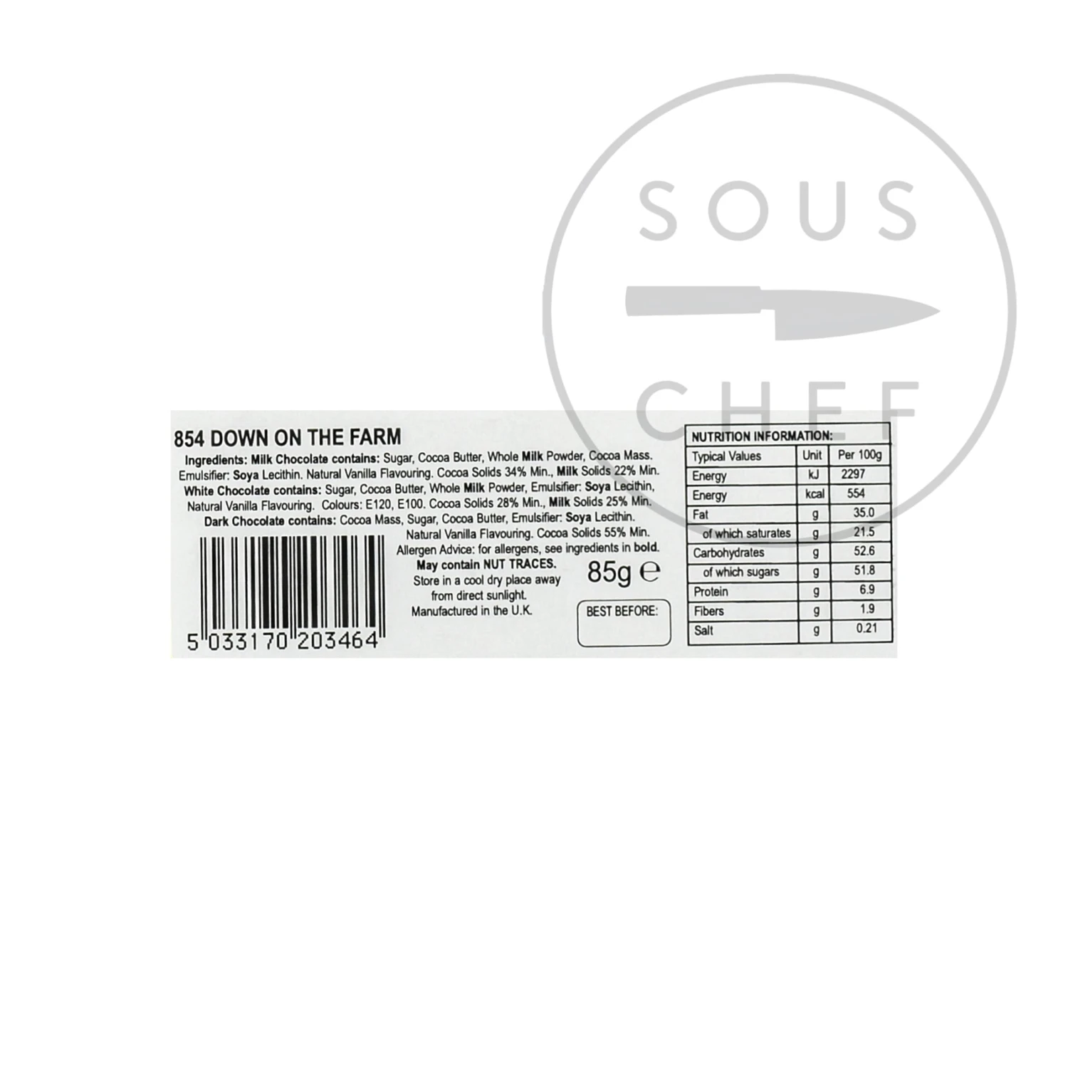 Chocolate Novelties Belgian Milk Chocolate - Down On The Farm 85g 4 Chocolate Novelties Belgian Milk Chocolate - Down On The Farm 85g