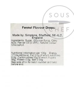 Simpkins Botanical Collection Ingredients Botanical Tin Fennel Drops 150g 5 Simpkins Botanical Collection Ingredients Botanical Tin Fennel Drops 150g