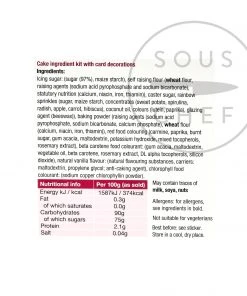 Bakedin Unicorn Cake Baking Kit 975g Ingredients