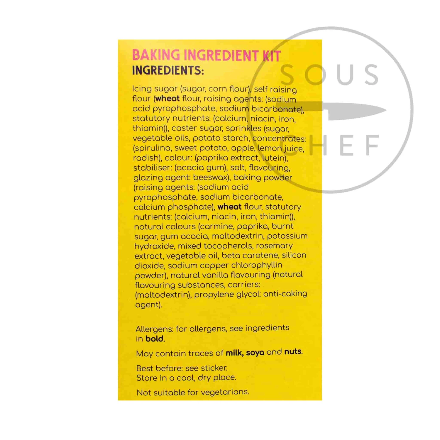 Bakedin Baked In Rainbow Cake Kit 970g 4 Bakedin Baked In Rainbow Cake Kit 970g