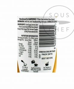 Quarterpast Turmeric, Lemon, Ginger & Honey Tea Concentrate 250ml Ingredients