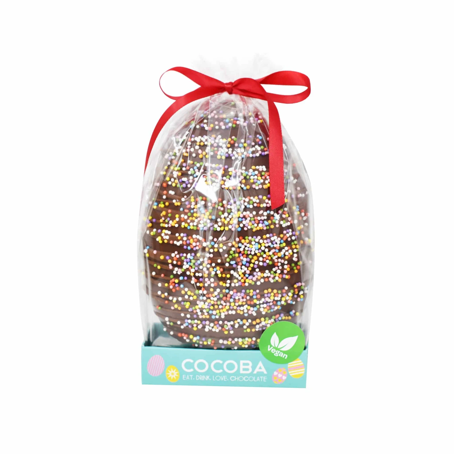 Cocoba Chocolate Cocoba Vegan Chocolate Easter Egg With Sprinkles 250g 3 Cocoba Chocolate Cocoba Vegan Chocolate Easter Egg With Sprinkles 250g