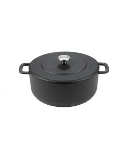 Cookware Combekk Sous-Chef Black Recycled Cast Iron Dutch Oven 24cm