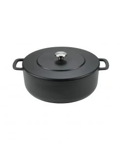 Combekk Sous-Chef Black Recycled Cast Iron Dutch Oven 28cm