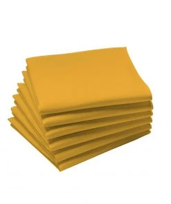 Coucke Cambrai Napkin Mustard Yellow 45cm Kitchen Linen