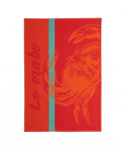 Coucke French Tea Towel - Crab Cookware
