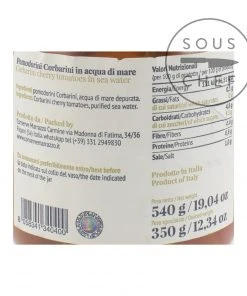 Casa Marrazzo Corbarino Whole Cherry Tomatoes In Sea Water 540g Ingredients