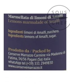Casa Marrazzo Amalfi Lemon Jam 200g Ingredients 7 Casa Marrazzo Amalfi Lemon Jam 200g Ingredients