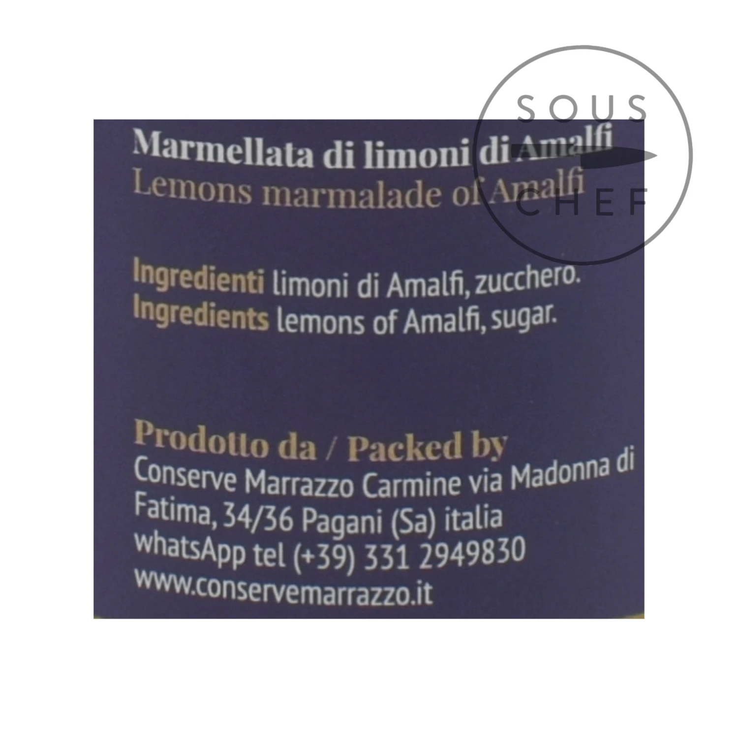 Casa Marrazzo Amalfi Lemon Jam 200g Ingredients 5 Casa Marrazzo Amalfi Lemon Jam 200g Ingredients