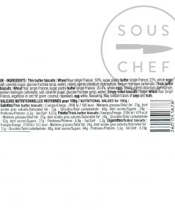 Biscuiterie La Trinitaine Breton Butter Biscuit Selection In Tin 600g Ingredients