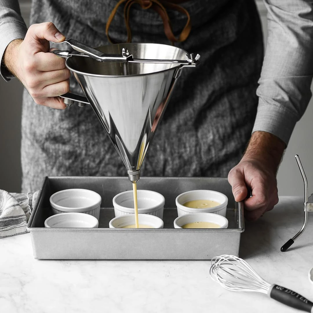 De Buyer Kwik Pro Piston Funnel With Stand 5 De Buyer Kwik Pro Piston Funnel With Stand