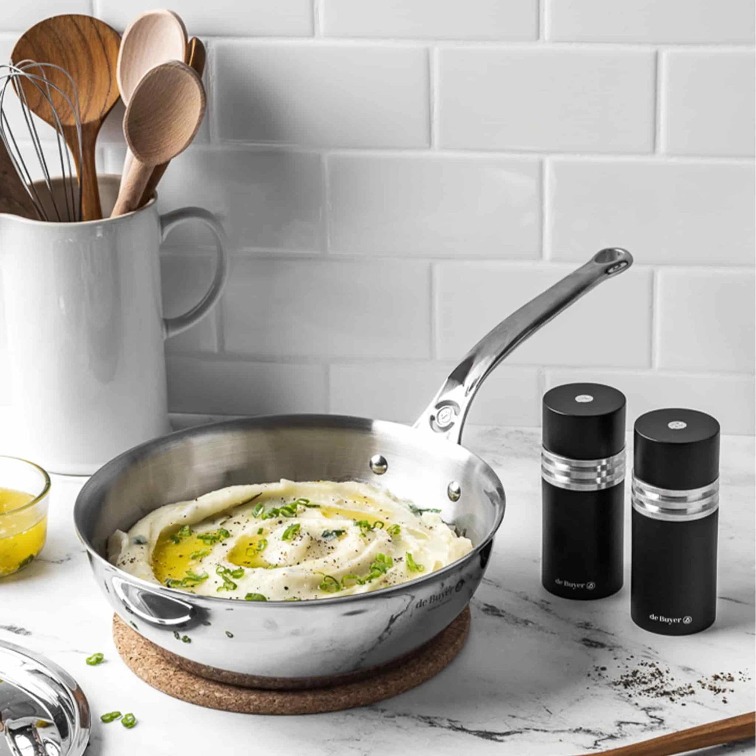 Cookware De Buyer Affinity Stainless Steel Curved Saute Pan 24cm 5 Cookware De Buyer Affinity Stainless Steel Curved Saute Pan 24cm