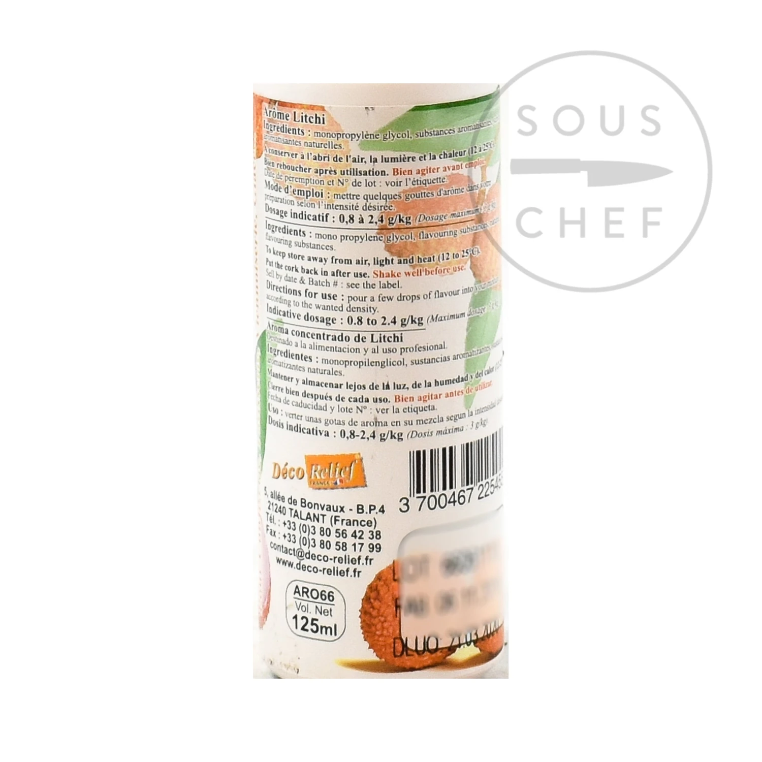 Deco Relief Concentrated Lychee Flavour 125ml 4 Deco Relief Concentrated Lychee Flavour 125ml