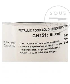 Deco Relief Ingredients Edible Silver Shimmer Dust 25g 5 Deco Relief Ingredients Edible Silver Shimmer Dust 25g