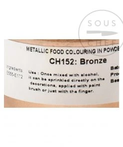 Deco Relief Flavours & Colours Edible Bronze Shimmer Dust 25g