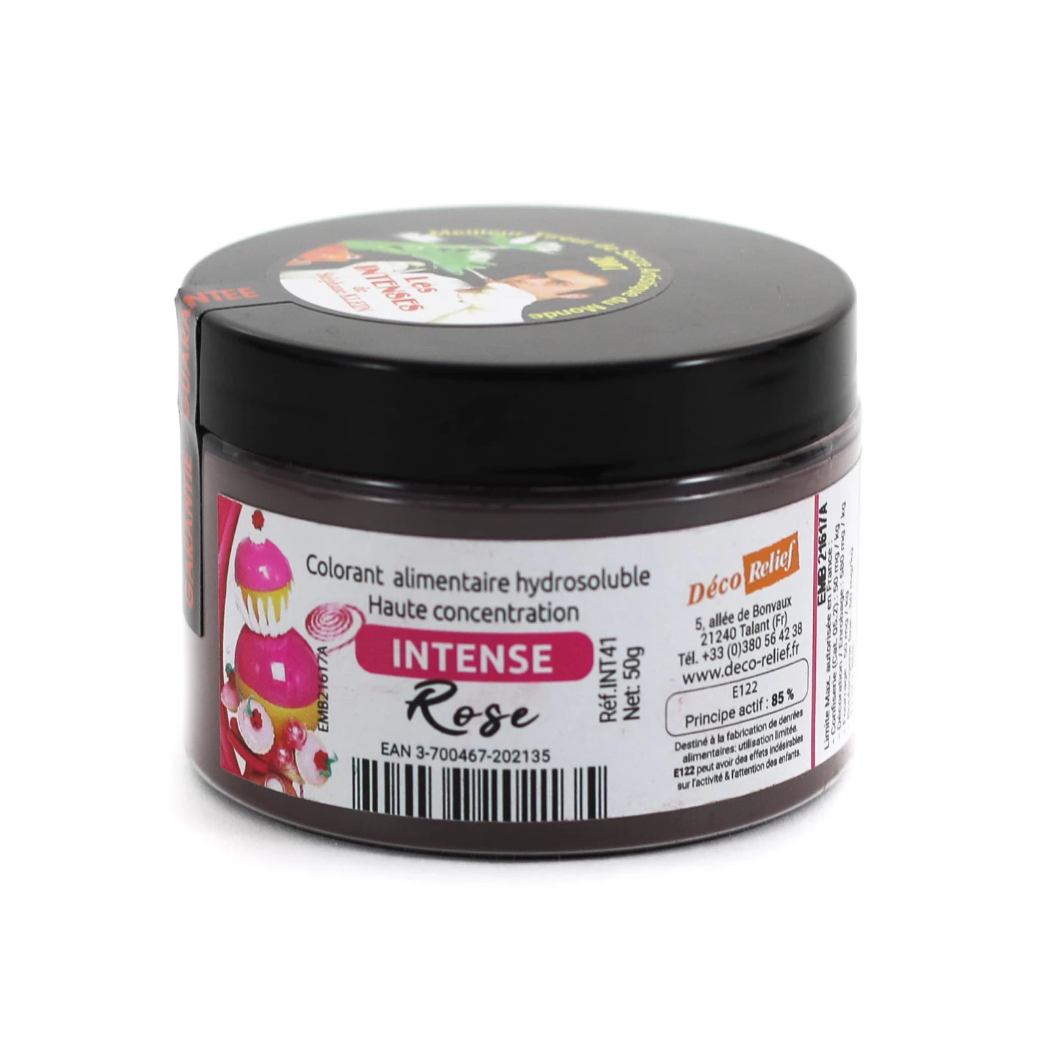 Deco Relief Ingredients Intense Pink Food Colour 50g 3 Deco Relief Ingredients Intense Pink Food Colour 50g