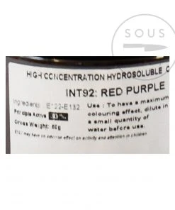 Deco Relief Intense Purple Food Colour 50g Ingredients