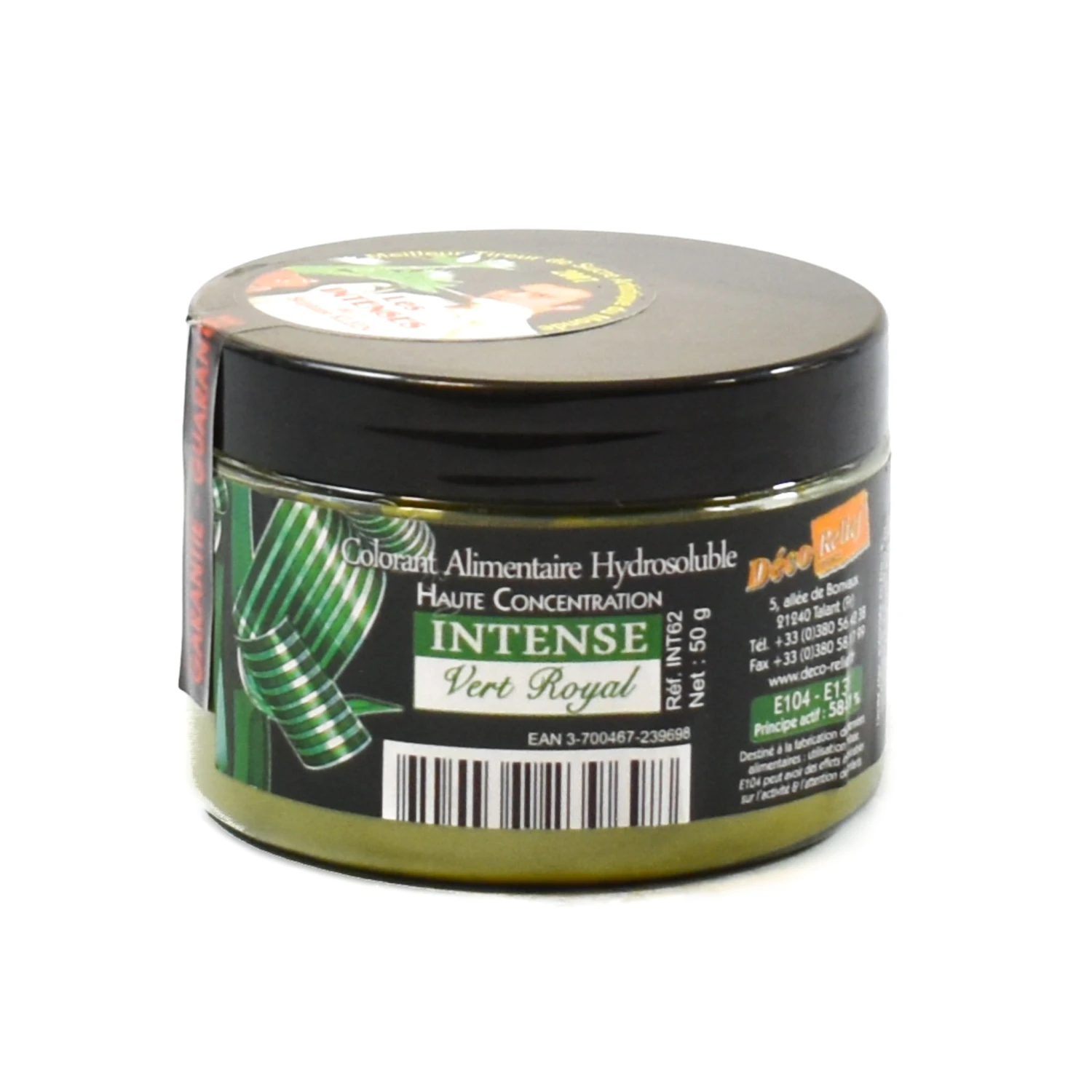 Deco Relief Intense Green Food Colour 50g Ingredients 3 Deco Relief Intense Green Food Colour 50g Ingredients