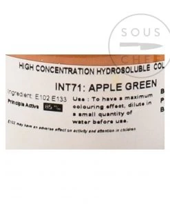 Deco Relief Intense Apple Green Food Colour 50g Ingredients