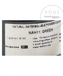 Deco Relief Ingredients Professional Natural Green Food Colour 50g