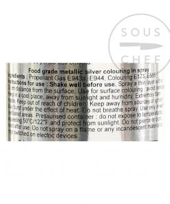 Deco Relief Edible Silver Spray 300ml Ingredients