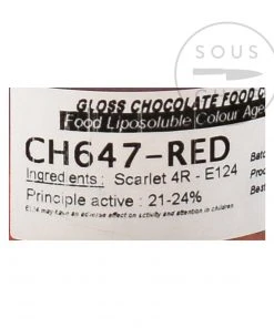Deco Relief Red Gloss Food Colour For Chocolate 20g
