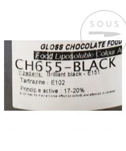 Deco Relief Black Gloss Food Colour For Chocolate 20g Ingredients