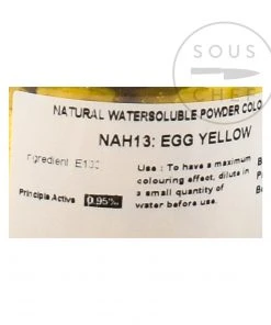 Deco Relief Professional Natural Egg Yolk Yellow Food Colouring 50g Ingredients