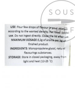 Deco-Relief Natural Concentrated Coconut Flavour 30ml Ingredients