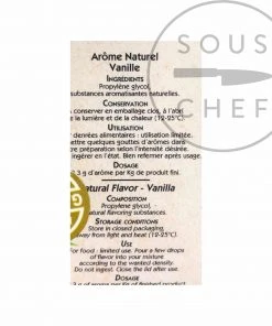 Deco-Relief Ingredients Natural Concentrated Vanilla Flavour 30ml