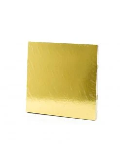 Deco-Relief Square Cake Board Gold 10pc Cookware