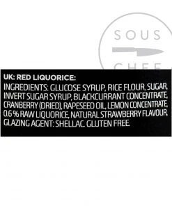 Ingredients Lakrids Liquorice 3 - Red 150g