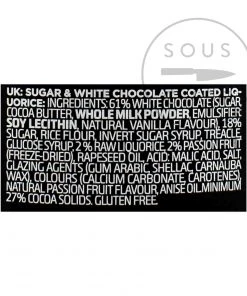 Lakrids Liquorice B - Passion Fruit & Chocolate 125g Ingredients 13 Lakrids Liquorice B - Passion Fruit & Chocolate 125g Ingredients