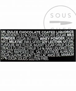 Ingredients Lakrids Liquorice D - Salt Caramel Chocolate Liquorice 125g 11 Ingredients Lakrids Liquorice D - Salt Caramel Chocolate Liquorice 125g