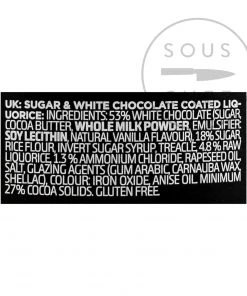 Lakrids Liquorice E - Salmiak 125g Ingredients