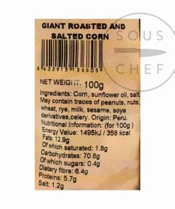 Gancedo Ingredients Kikones - Roasted Corn Snack 6 X 100g