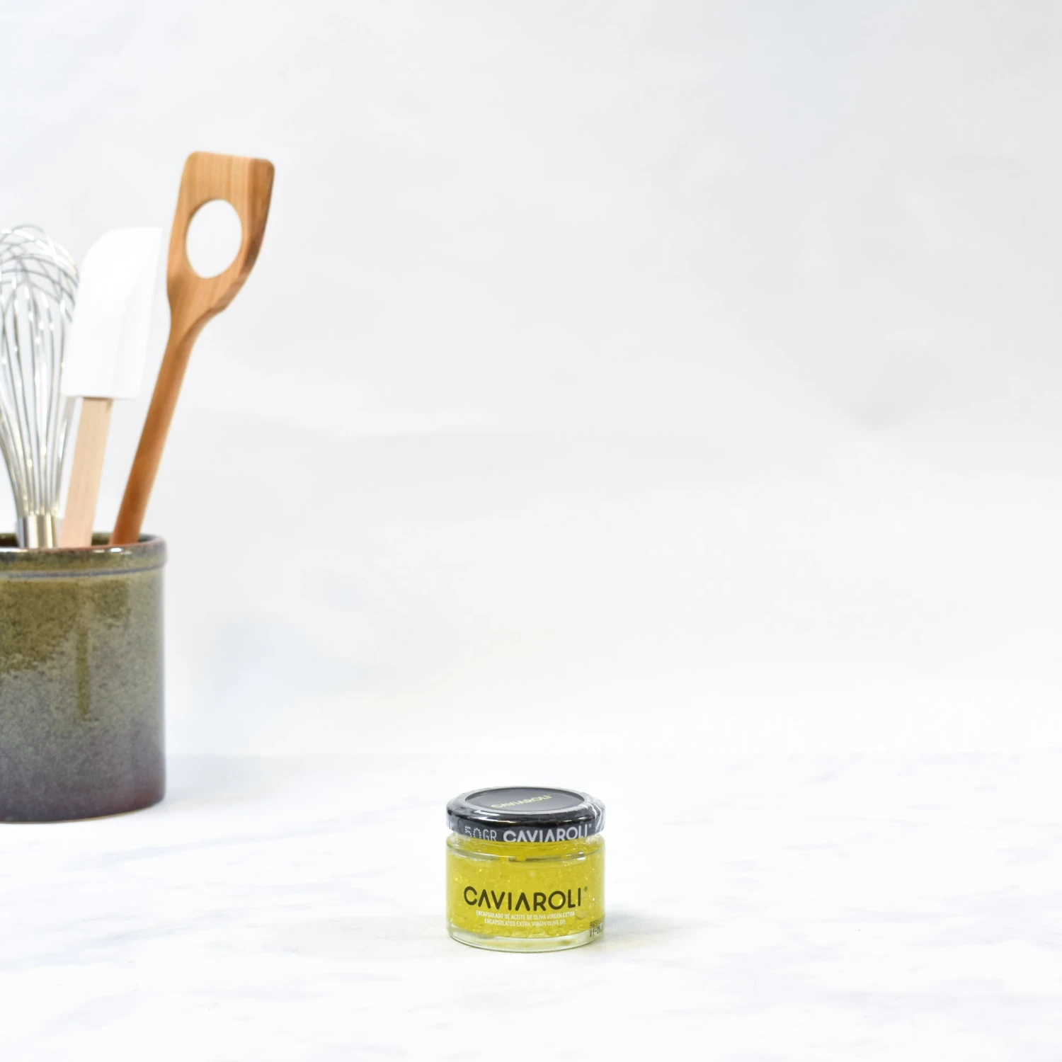 Ingredients Caviaroli Arbequina EV Olive Oil Pearls 50g 5 Ingredients Caviaroli Arbequina EV Olive Oil Pearls 50g