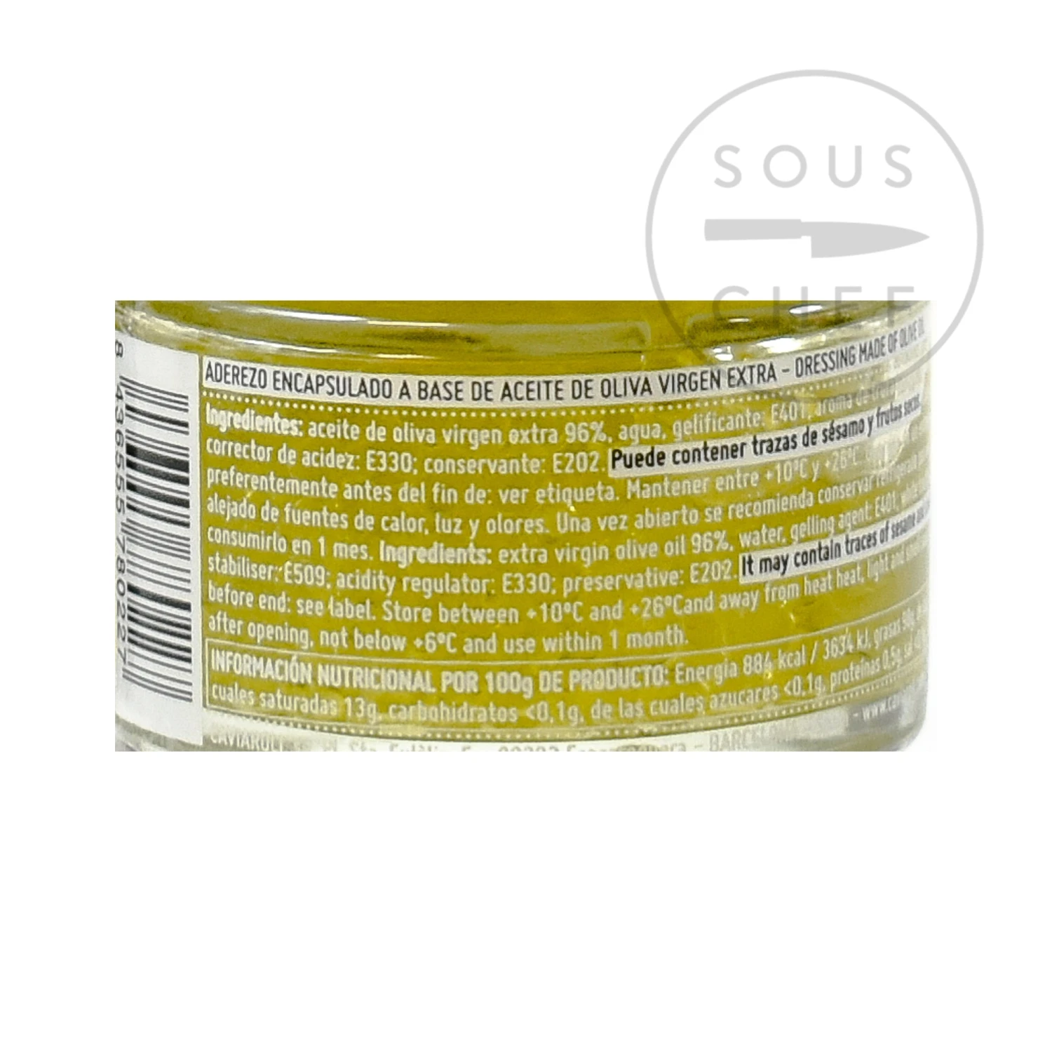 Caviaroli White Truffle Oil Pearls 50g Ingredients 6 Caviaroli White Truffle Oil Pearls 50g Ingredients