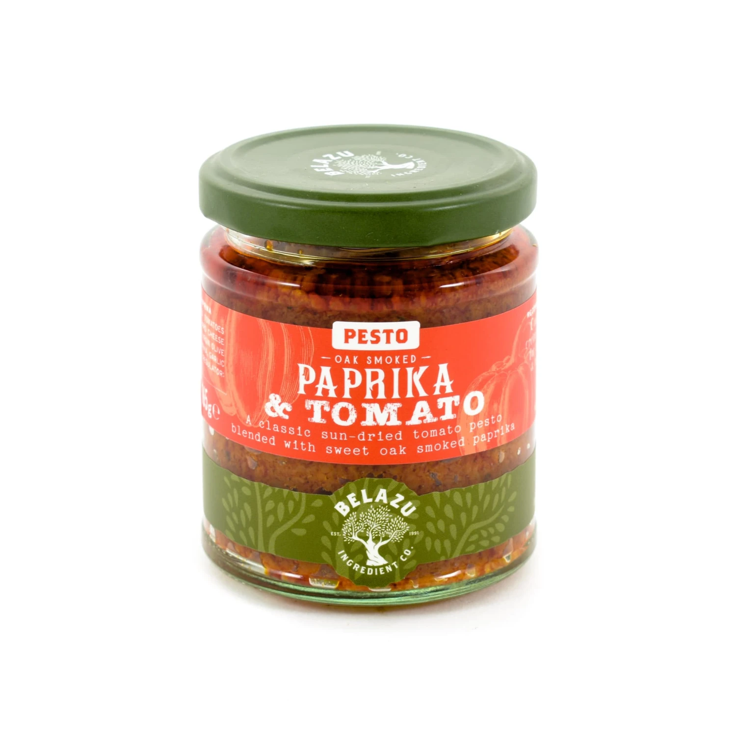 Belazu Oak-Smoked Paprika Pesto 165g 3 Belazu Oak-Smoked Paprika Pesto 165g