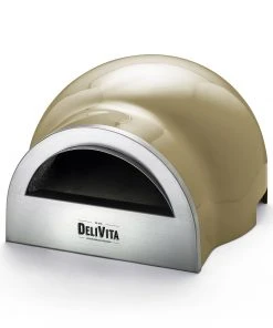 DeliVita Wood Fired Pizza Oven Olive Green Cookware
