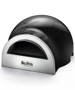 Cookware DeliVita Wood Fired Pizza Oven Very Black