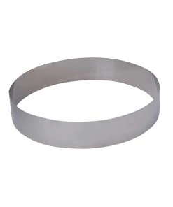 De Buyer Tall Stainless Steel Tart Ring 24cm