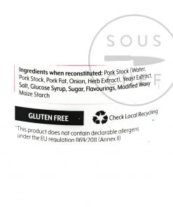 Essential Cuisine Pork Glace 600g Ingredients