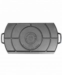 Lodge Blacklock Cast Iron Double Burner 25.5x50.8cm