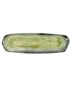 Kiji Stoneware & Ceramics Green Glaze Sushi Platter