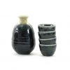 Kiji Stoneware & Ceramics Blue Glaze Sake Set Tableware