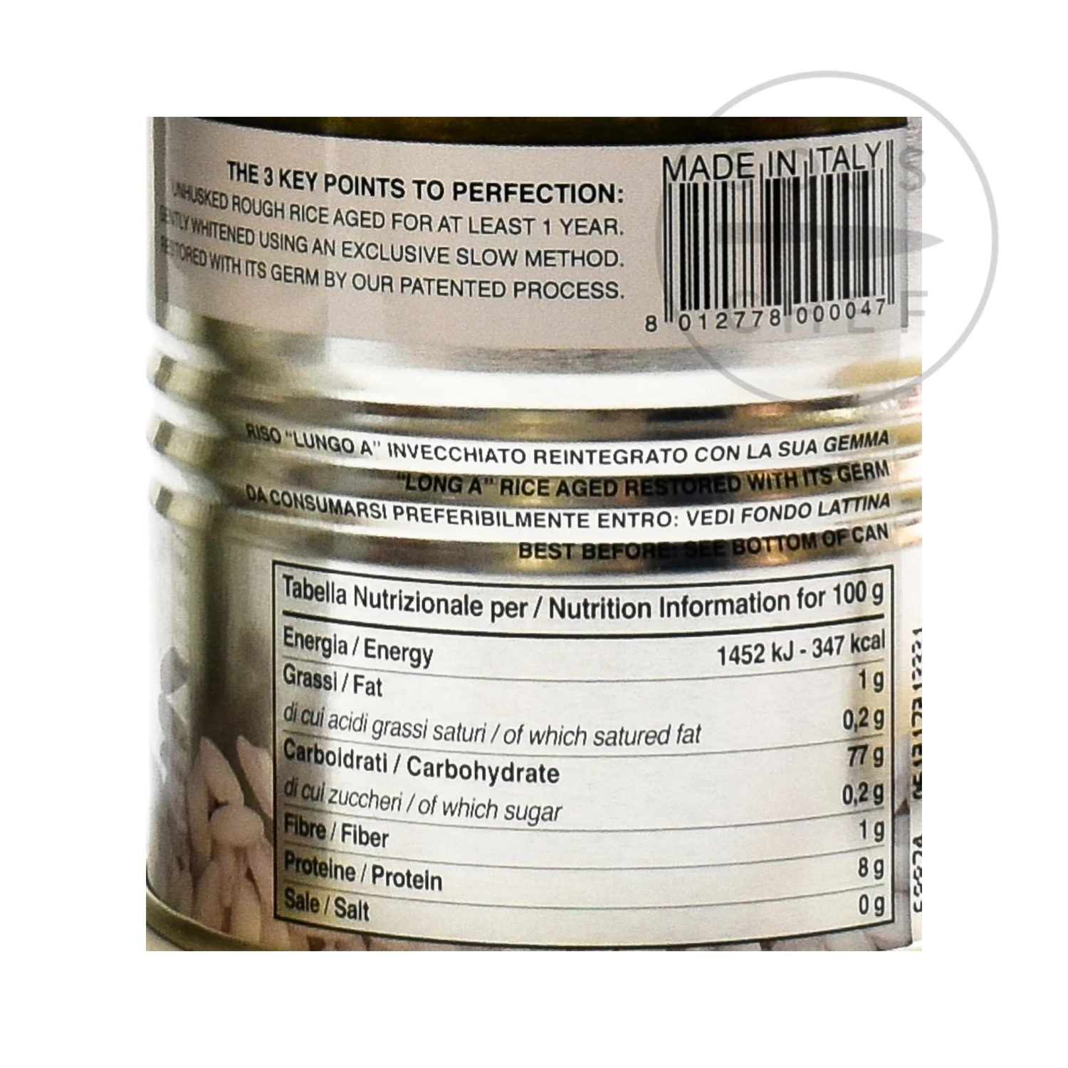 Acquerello Aged Carnaroli Rice 500g Ingredients 7 Acquerello Aged Carnaroli Rice 500g Ingredients