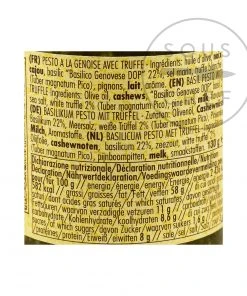 Ingredients La Favorita Basil Pesto With Truffle 130g