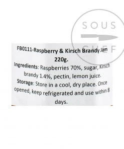 Ingredients Christine Ferber Raspberry From Alsace And Kirsch Brandy Jam 220g